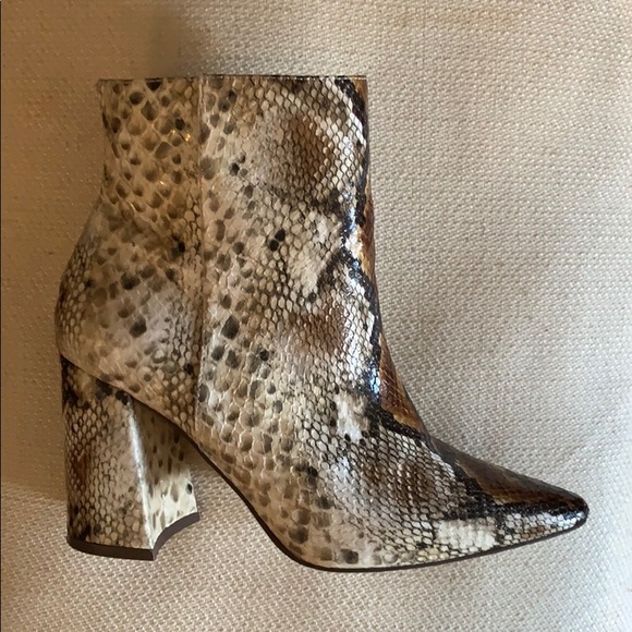 Faux Snake Booties - Picture 1 of 4